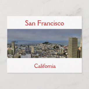 San Francisco City Panorama From Union Square Postcard