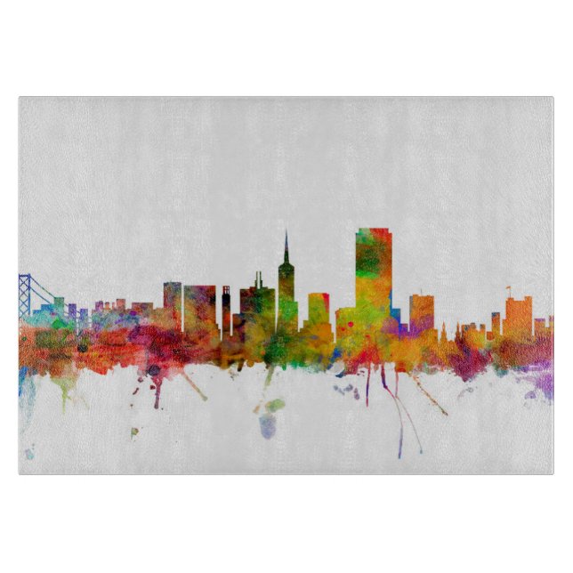 San Francisco City Skyline Cutting Board (Front)