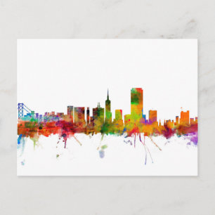 San Francisco City Skyline Postcard