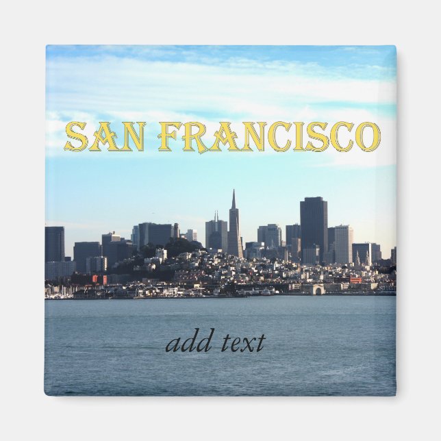 San Francisco City View from the Bay Magnet (Front)