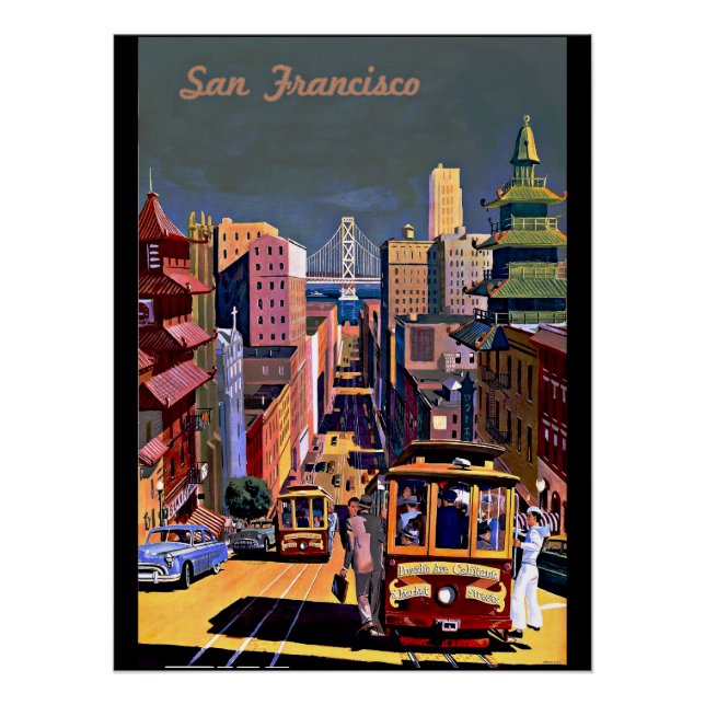 San Francisco City View Poster (Front)