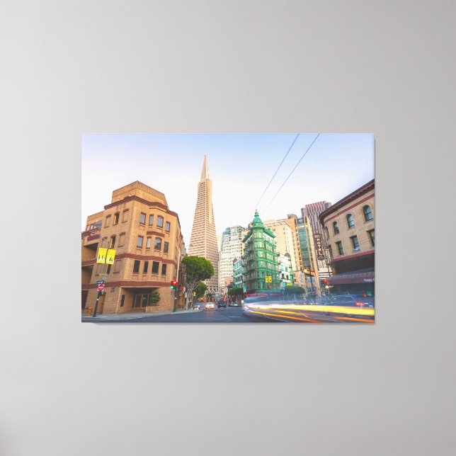 San Francisco Cityscape at Dusk Canvas Print (Front)