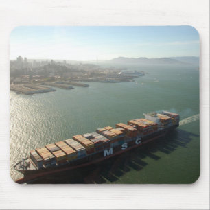San Francisco Container Ship Mouse Mat