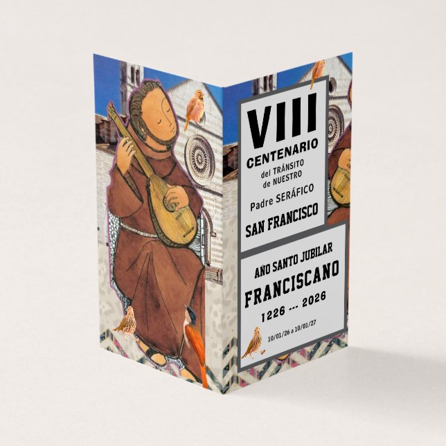 San Francisco de Asis Folded Card (Outside)