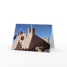 San Francisco de Asis Mission Church at Christmas