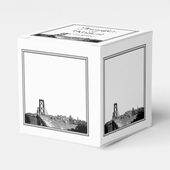 San Francisco Destination Wedding Favour Box (Front Side)