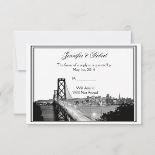 San Francisco Destination Wedding Response Card