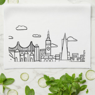 San Francisco Dishtowel Tea Towel