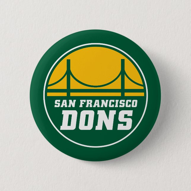 San Francisco Dons 6 Cm Round Badge (Front)