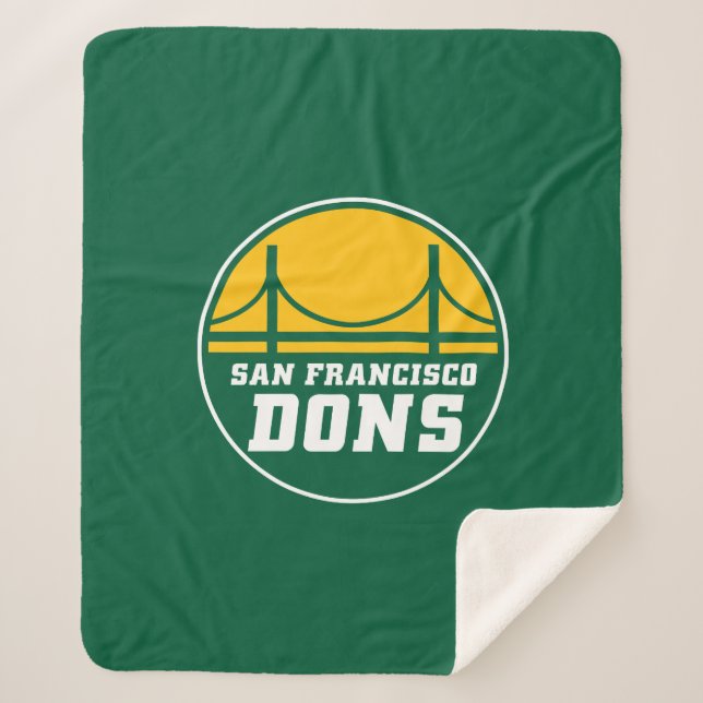 San Francisco Dons Sherpa Blanket (Front)