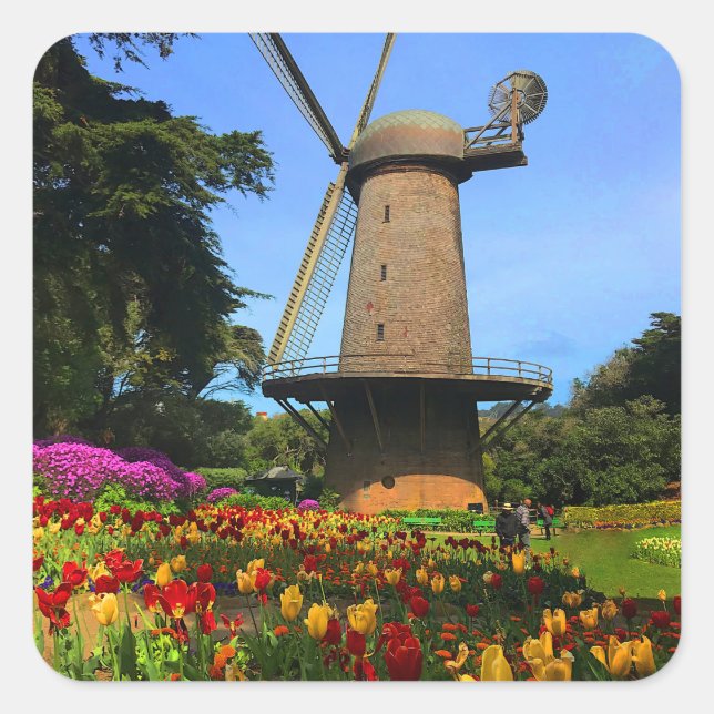 San Francisco Dutch Windmill #6 Sticker (Front)