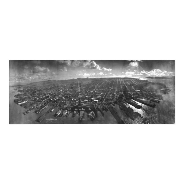 San Francisco Earthquake Ruins of 1906 Panorama Photo Print (Front)