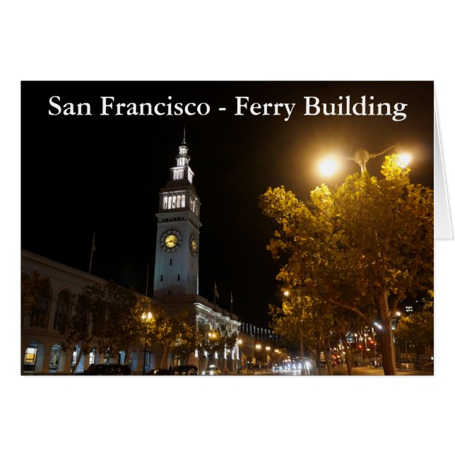 San Francisco Ferry Building #17 Card (Front Horizontal)