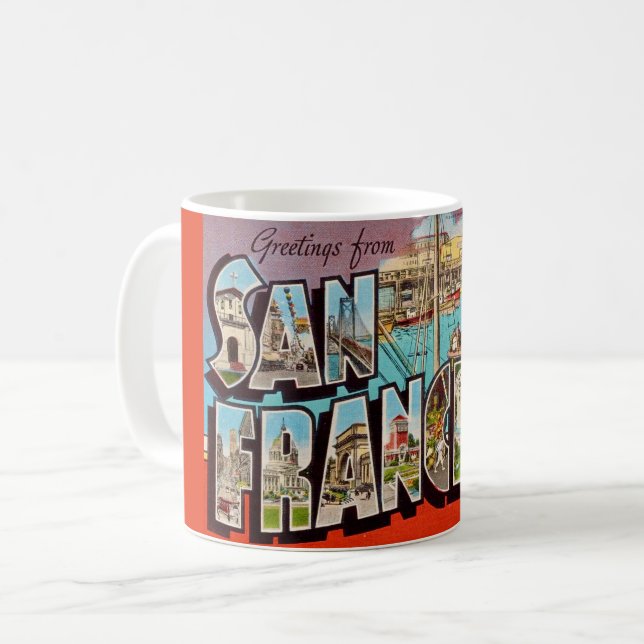 San Francisco Fisherman's Wharf  Coffee Mug (Front Left)