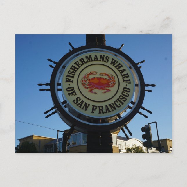 San Francisco Fishermans Wharf Postcard (Front)