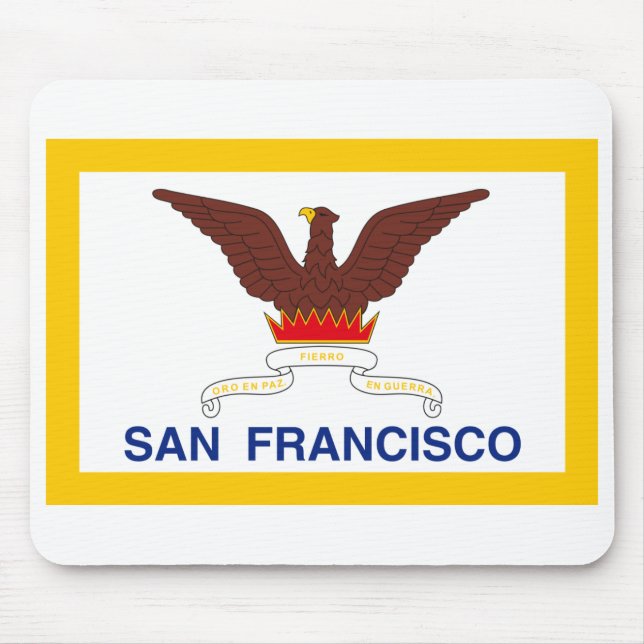 San Francisco Flag Mouse Mat (Front)