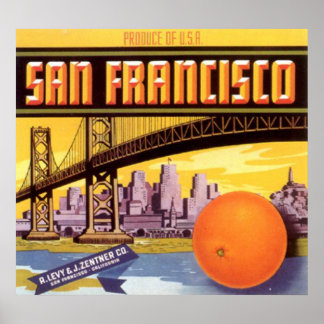san francisco fruit poster