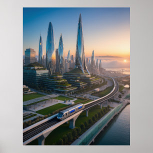 San Francisco Futuristic City 2026 Poster