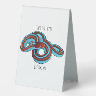 San Francisco garter snake cartoon illustration