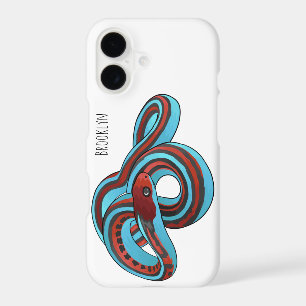 San Francisco garter snake cartoon illustration