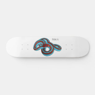 San Francisco garter snake cartoon illustration  Skateboard