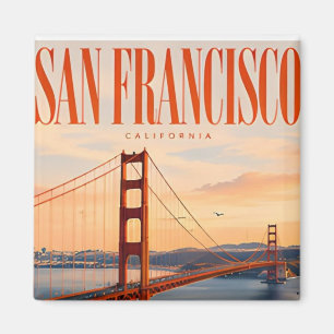San Francisco Golden Gate Bay City Travel Magnet