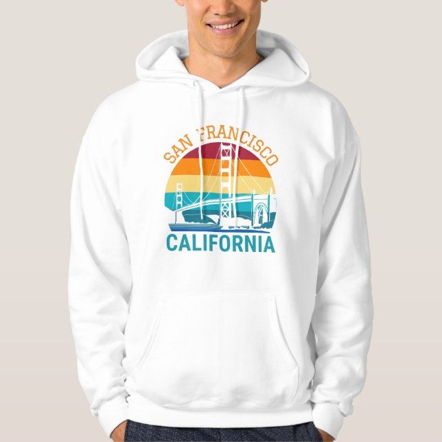 San Francisco Golden Gate Bridge California Gift Hoodie (Front)