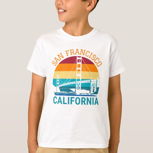 San Francisco Golden Gate Bridge California Gift T-Shirt (Front)