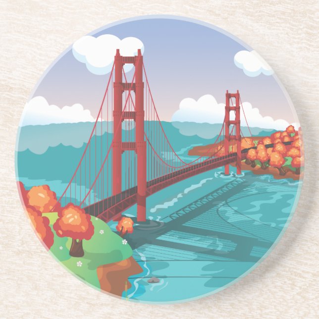 San Francisco Golden Gate Bridge Coaster (Front)
