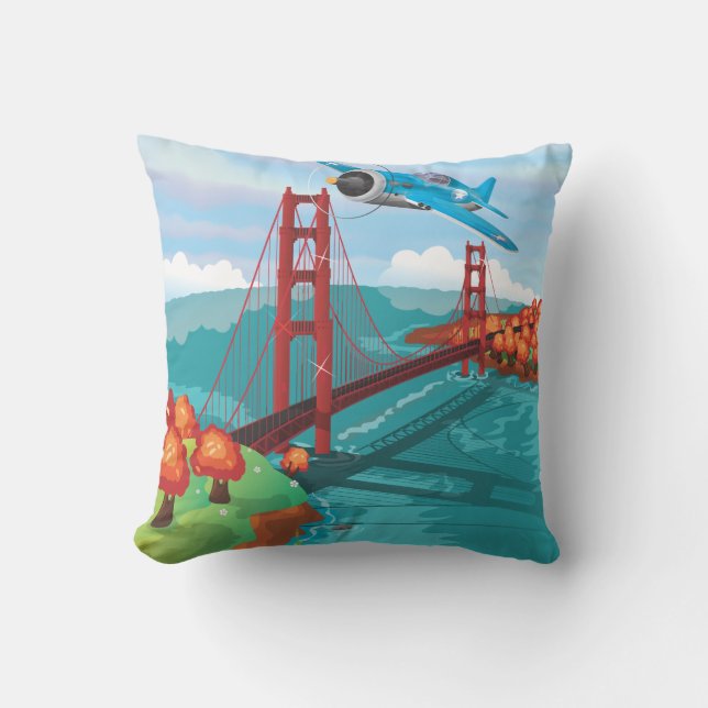 San Francisco Golden Gate Bridge Cushion (Front)