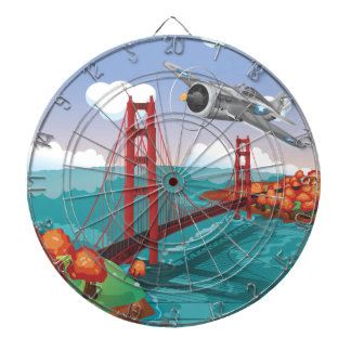 San Francisco Golden Gate Bridge Dartboard