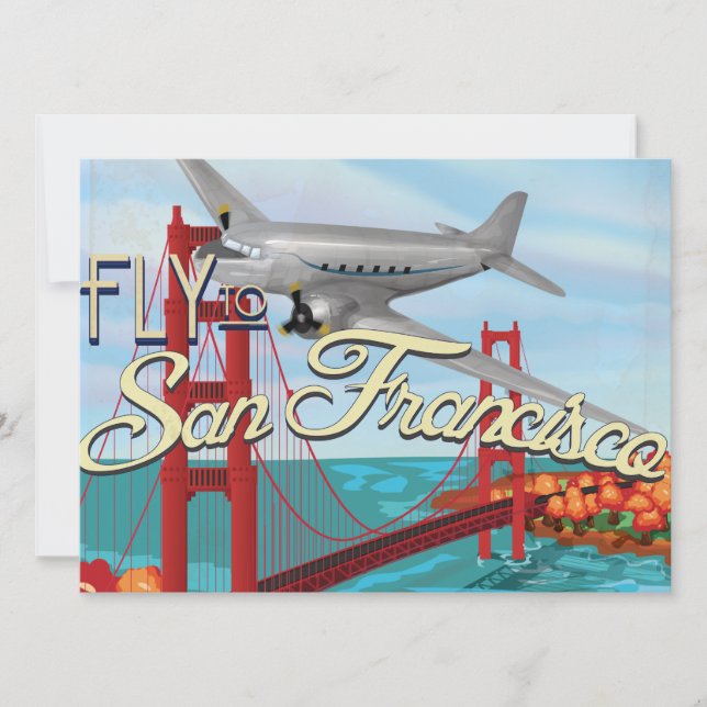 San Francisco Golden Gate Bridge Invitation (Front)