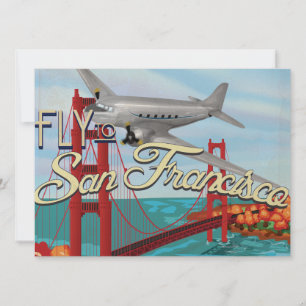 San Francisco Golden Gate Bridge Invitation