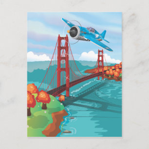 San Francisco Golden Gate Bridge Postcard