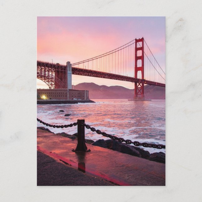 SAN FRANCISCO Golden Gate Bridge Postcard (Front)