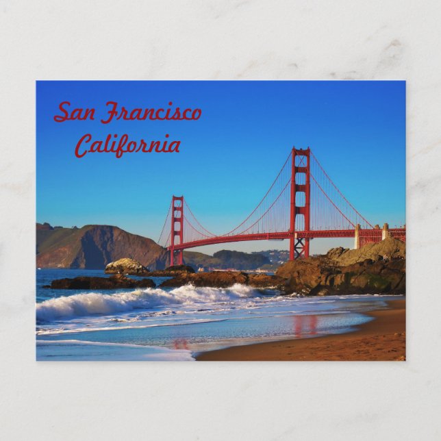 San Francisco Golden Gate Bridge Postcard (Front)