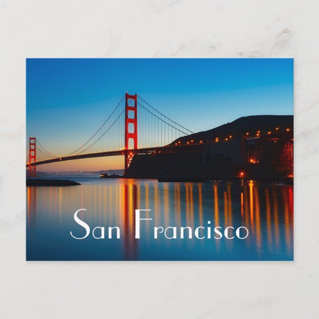 San Francisco Golden Gate Bridge Postcard (Front)