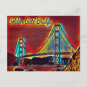 San Francisco Golden Gate Bridge Postcard