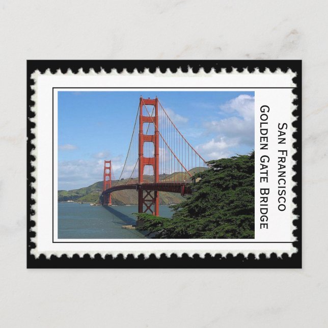 San Francisco Golden Gate Bridge Postcard (Front)