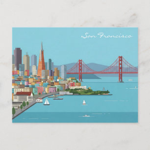 San Francisco Golden Gate Bridge postcard