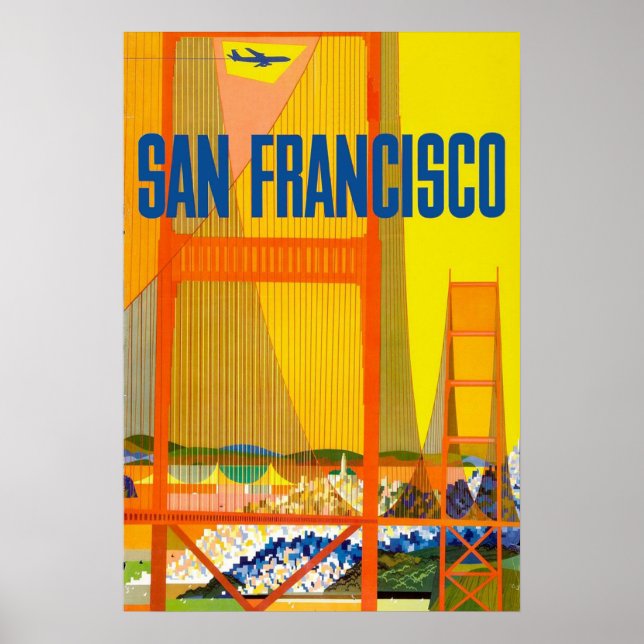 San Francisco, Golden Gate Bridge Poster (Front)