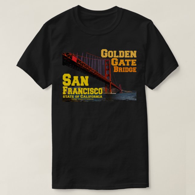 San Francisco Golden Gate Bridge T-Shirt (Design Front)