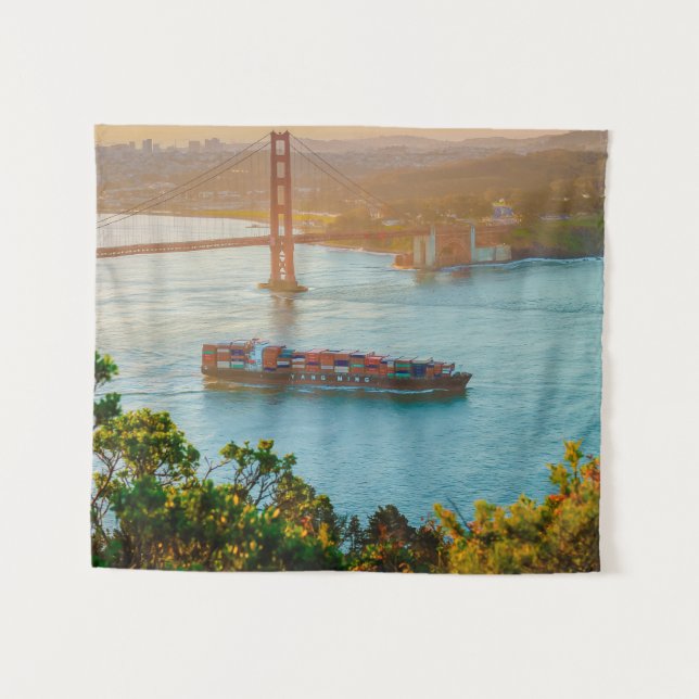 San Francisco Golden Gate Bridge Tapestry (Front (Horizontal))