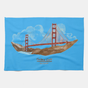 San Francisco Golden Gate Bridge Tea Towel
