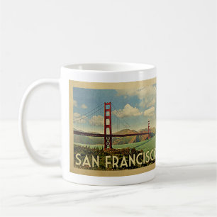San Francisco Golden Gate Bridge Vintage Travel Coffee Mug