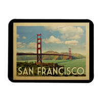 San Francisco Golden Gate Bridge Vintage Travel