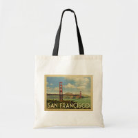 San Francisco Golden Gate Bridge Vintage Travel