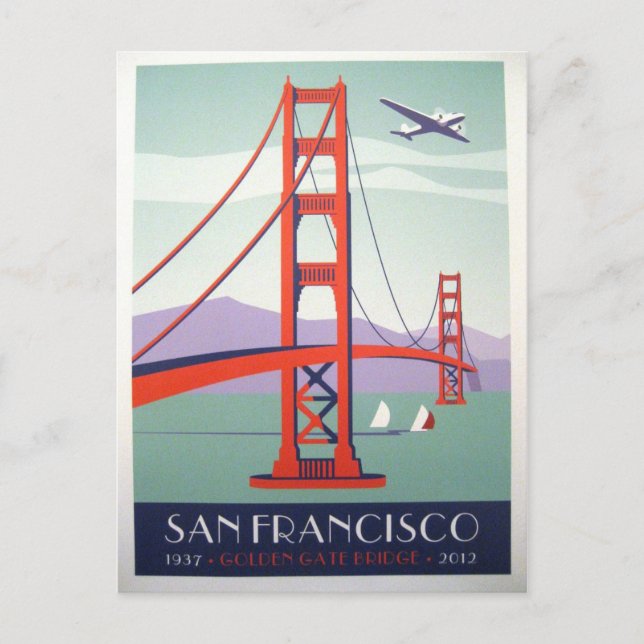San Francisco Golden Gate Postcard (Front)