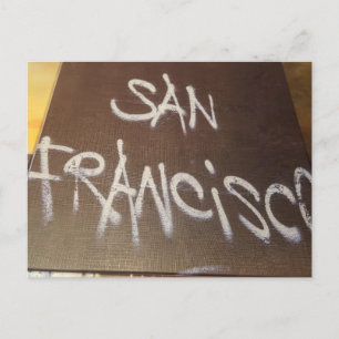 San Francisco Hand Painted Sign Postcard