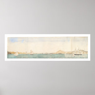 San Francisco harbour, California (1244) Poster